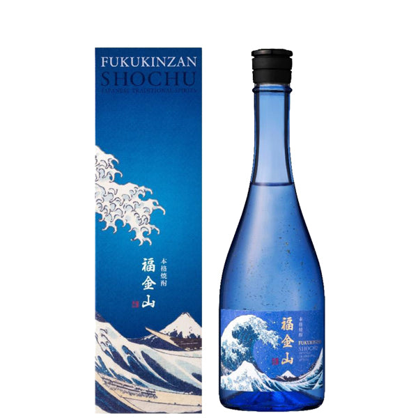 【販売店限定】福金山 ~神奈川沖浪裏~ 金箔入 箱入 25° 720ml -芋焼酎-