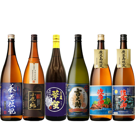 【鹿児島限定】鹿児島限定芋焼酎 1800ml もぜ 6本セット