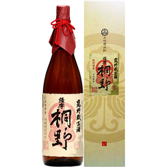 【数量限定・販売店限定】甕貯蔵5年古酒 薩摩 桐野 箱入 25° 1800ml -芋焼酎-