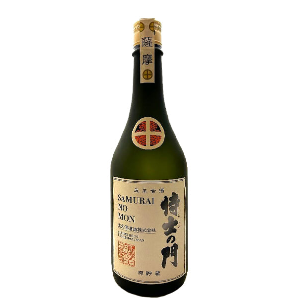 【数量限定】五年古酒バーボン樽貯蔵 侍士の門 25° 720ml -芋焼酎-