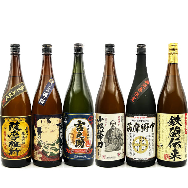 【鹿児島限定】鹿児島限定芋焼酎 1800ml 薩摩の礎 6本セット