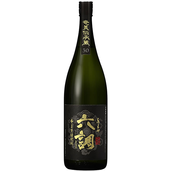 あまみ六調 黒ラベル 30° 1800ml -黒糖焼酎-