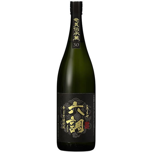 あまみ六調 黒ラベル 30° 1800ml -黒糖焼酎-