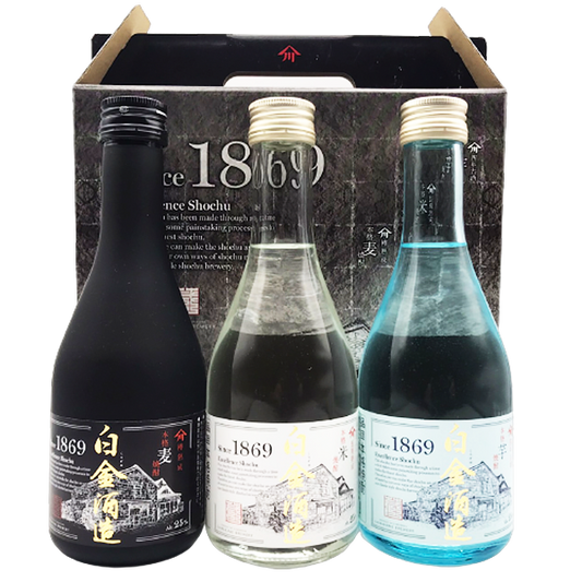 【数量限定】白金酒造1869記念ボトル 25° 300ml -芋・米・麦焼酎-